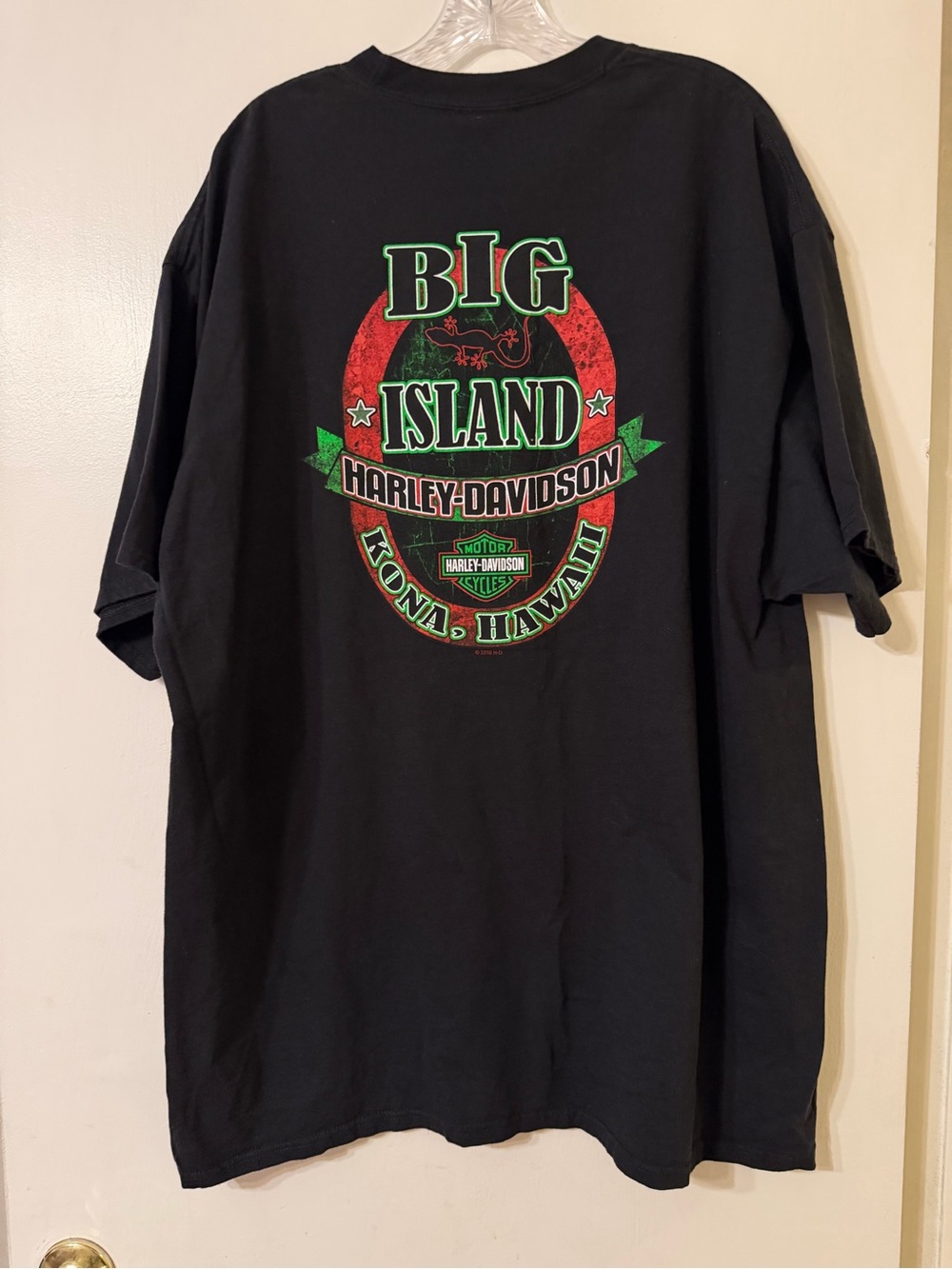 Harley-Davidson Big Island Kona Hawaii Black T-Shirt Sz 2XL